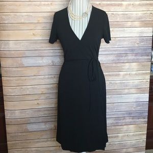 Black Wrap Dress Size Medium - Gap